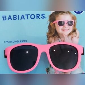 New Babiators Pink Sunglasses with Classic Wayfarer Shape and UV Protection kids